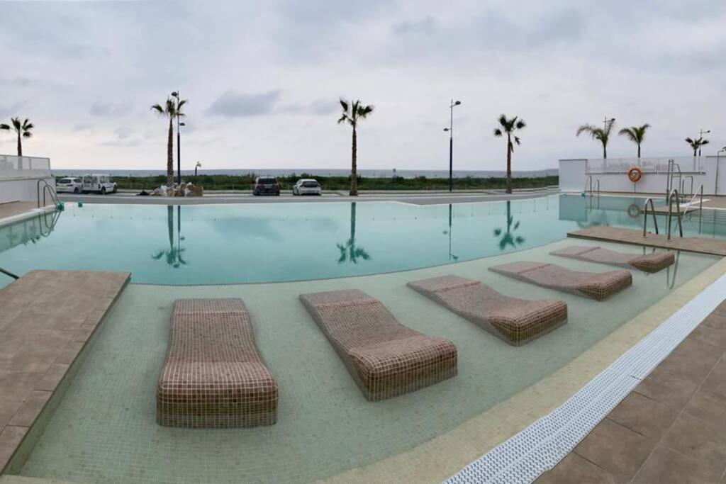 Amazing Duna Beach Seafront Apartament Torrox Exterior photo